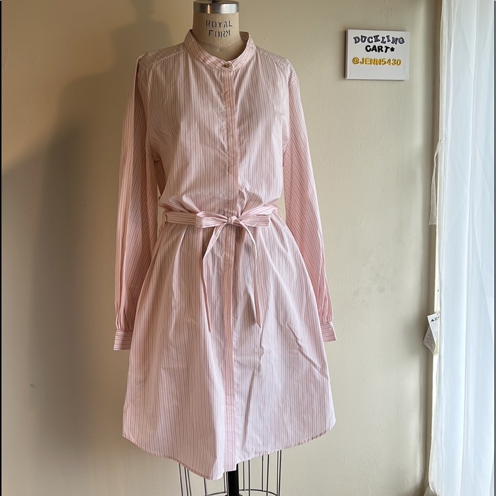 NWT Calvin Klein Petal Striped Short Dress SZ-12